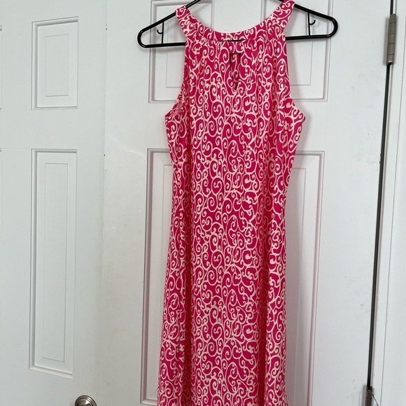 Jude Connally NWOT• Lisa Mod Garden Dress in Pink/Cream Swirl Halter, Size S - Picture 3 of 17